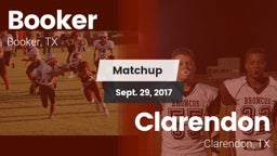 Matchup: Booker  vs. Clarendon  2017