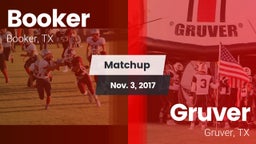 Matchup: Booker  vs. Gruver  2017