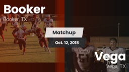 Matchup: Booker  vs. Vega  2018