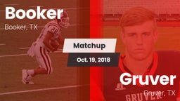 Matchup: Booker  vs. Gruver  2018