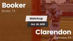 Matchup: Booker  vs. Clarendon  2018