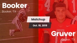 Matchup: Booker  vs. Gruver  2019