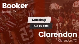 Matchup: Booker  vs. Clarendon  2019