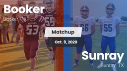 Matchup: Booker  vs. Sunray  2020