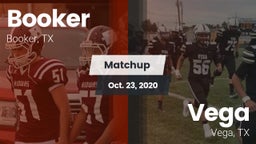 Matchup: Booker  vs. Vega  2020