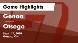 Genoa  vs Otsego  Game Highlights - Sept. 17, 2020