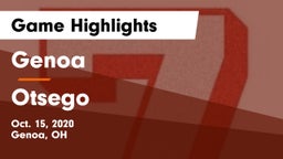 Genoa  vs Otsego  Game Highlights - Oct. 15, 2020