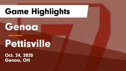 Genoa  vs Pettisville  Game Highlights - Oct. 24, 2020