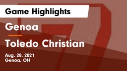 Genoa  vs Toledo Christian Game Highlights - Aug. 28, 2021