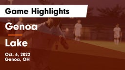 Genoa  vs Lake  Game Highlights - Oct. 6, 2022