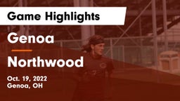 Genoa  vs Northwood  Game Highlights - Oct. 19, 2022