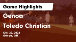 Genoa  vs Toledo Christian  Game Highlights - Oct. 22, 2022