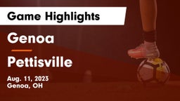 Genoa  vs Pettisville  Game Highlights - Aug. 11, 2023