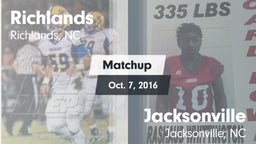Matchup: Richlands vs. Jacksonville  2016
