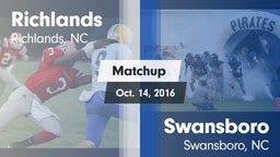 Matchup: Richlands vs. Swansboro  2016