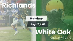 Matchup: Richlands vs. White Oak  2017