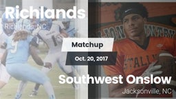 Matchup: Richlands vs. Southwest Onslow  2017