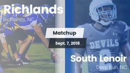 Matchup: Richlands vs. South Lenoir  2018