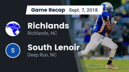 Recap: Richlands  vs. South Lenoir  2018