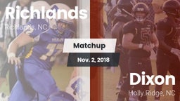 Matchup: Richlands vs. Dixon  2018