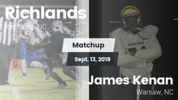 Matchup: Richlands vs. James Kenan  2019