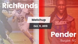 Matchup: Richlands vs. Pender  2019