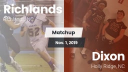 Matchup: Richlands vs. Dixon  2019