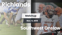 Matchup: Richlands vs. Southwest Onslow  2019