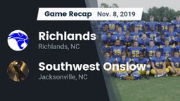 Recap: Richlands  vs. Southwest Onslow  2019