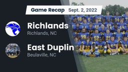 Recap: Richlands  vs. East Duplin  2022