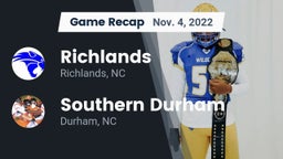 Recap: Richlands  vs. Southern Durham  2022