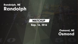 Matchup: Randolph vs. Osmond  2016