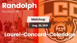 Matchup: Randolph vs. Laurel-Concord-Coleridge  2019