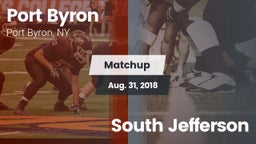 Matchup: Port Byron vs. South Jefferson 2018