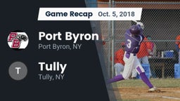 Recap: Port Byron  vs. Tully   2018