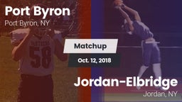 Matchup: Port Byron vs. Jordan-Elbridge  2018