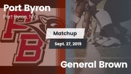 Matchup: Port Byron vs. General Brown 2019