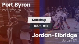 Matchup: Port Byron vs. Jordan-Elbridge  2019