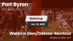 Matchup: Port Byron vs. Watkins Glen/Odessa-Montour 2019