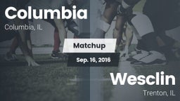 Matchup: Columbia  vs. Wesclin  2016