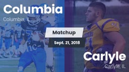 Matchup: Columbia  vs. Carlyle  2018