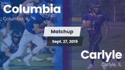 Matchup: Columbia  vs. Carlyle  2019