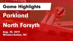 Parkland  vs North Forsyth Game Highlights - Aug. 20, 2019