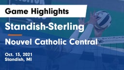 Standish-Sterling  vs Nouvel Catholic Central  Game Highlights - Oct. 13, 2021