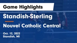 Standish-Sterling  vs Nouvel Catholic Central  Game Highlights - Oct. 12, 2022