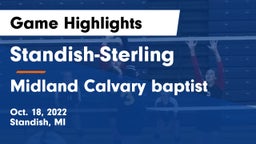 Standish-Sterling  vs Midland Calvary baptist Game Highlights - Oct. 18, 2022