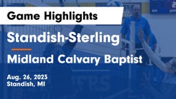 Standish-Sterling  vs Midland Calvary Baptist Game Highlights - Aug. 26, 2023