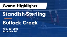 Standish-Sterling  vs Bullock Creek  Game Highlights - Aug. 30, 2023