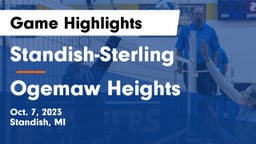 Standish-Sterling  vs Ogemaw Heights  Game Highlights - Oct. 7, 2023