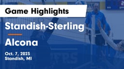 Standish-Sterling  vs Alcona  Game Highlights - Oct. 7, 2023